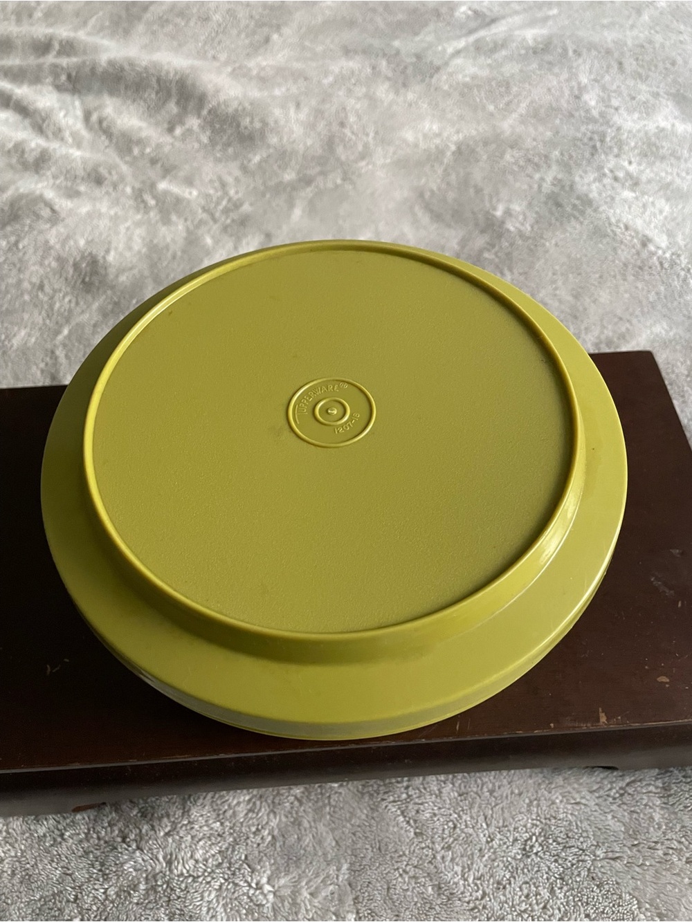 Vintage Tupperware Olive green with lid